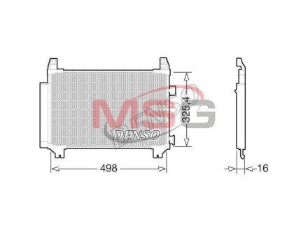 Радіатор кондиціонера DENSO DCN50029