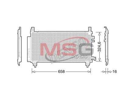 Радіатор кондиціонера DENSO DCN50046