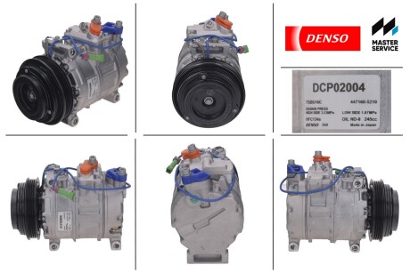 Компресор кондиціонера новий VW Passat B5 97-05; AUDI A4 (8D2, B5) 97-00; SKODA SUPERB I (3U4) 01-08 DENSO DCP02004