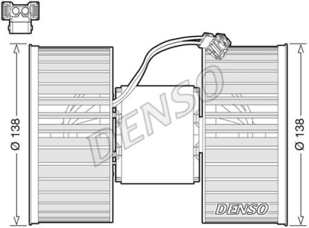 Вентилятор салону BMW X3 2004 - 2011 DENSO DEA05006