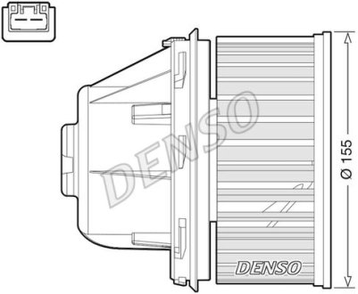 Вентилятор салону DENSO DEA10053