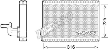 Випаровувач кондиціонера DENSO DEV21003