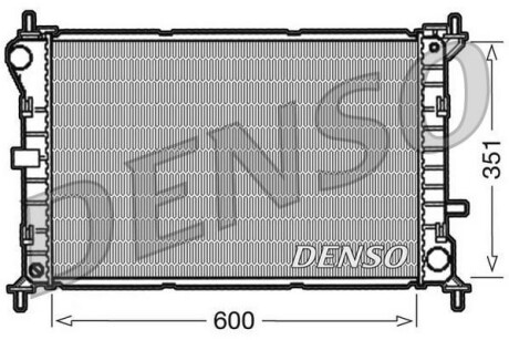 Радіатор, охолодження двигуна DENSO DRM10051