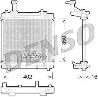 Радіатор, охолодження двигуна DENSO DRM47027