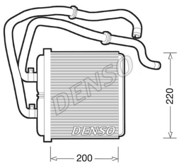 Радіатор пічки DENSO DRR12003