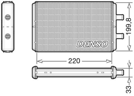 ТЕПЛООБМІННИК - DAILY DENSO DRR12016