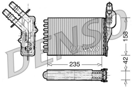 Радіатор пічки DENSO DRR23001