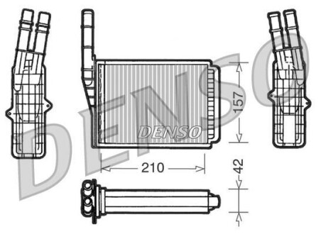 Радіатор пічки DENSO DRR23013