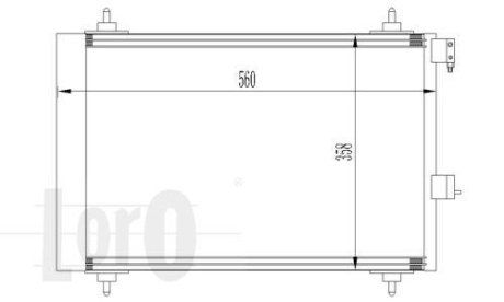 Радіатор кондиціонера DEPO 0090160009