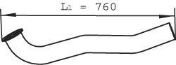 Труба вихлопного газу Dinex 21251