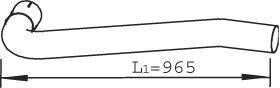 Труба вихлопного газу Dinex 22138
