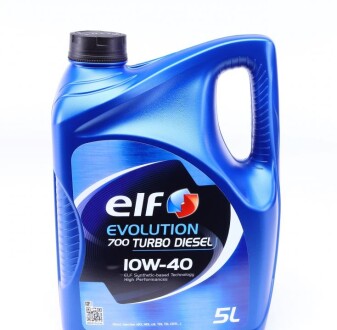 Олива моторна Evolution 700 Turbo Diesel 10W40 (5 Liter) ELF 214121