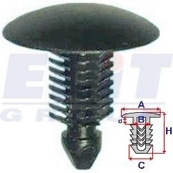 Зажим бампера ELIT R 10183