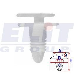 Зажим бампера ELIT R 11253