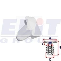 Зажим бампера ELIT R A82028