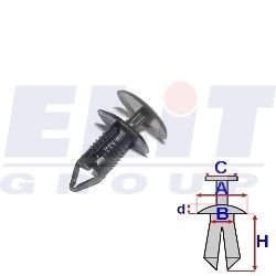 Зажим бампера ELIT R B25574