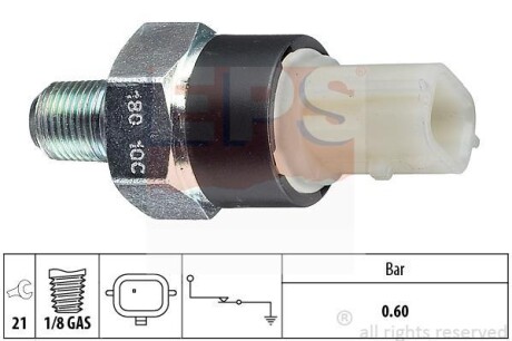 Датчик тиску масла Dacia Dokker 1.6 15-/Duster 1.6SCe 17- /MB A (W177) 18-/Renault Clio IV 1.6RS 13- EPS 1.800.180