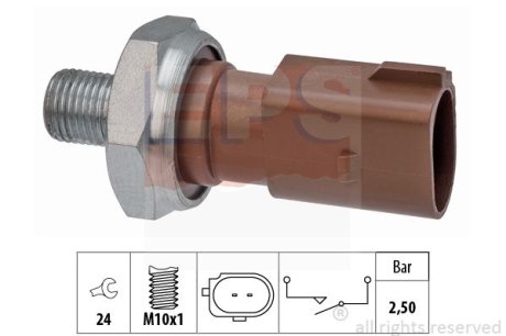 Датчик тиску масла (2.5Bar M10x1) VAG Octavia 2.0TDI 12-/Caddy 2.0TDI 15-/Golf VII 2.0TDI/Passat B6 2.0TDI EPS 1.800.205