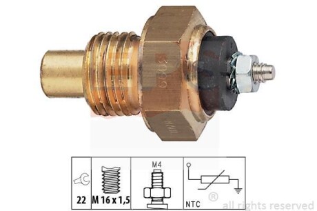 Датчик температуры масла BX/205/309/405 M16x1,5 140С EPS 1.830.099