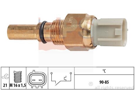 Датчик включення вентилятора (90-85°C) Toyota Avensis 2.0, Corolla 2.0, Yaris 1.3-1.5 97-08 EPS 1.850.267