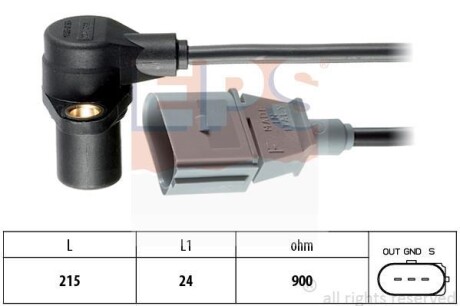 Датчик положення коленвалу Audi A3/A4/A6 1.6-2.0/VW Golf EPS 1.953.241