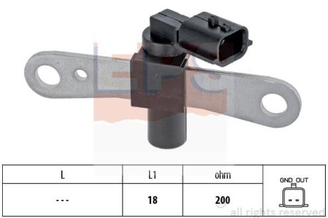 Датчик положення к/вала Dacia Logan, Duster /Renault Fluence, Megane 1.6 06- EPS 1.953.658