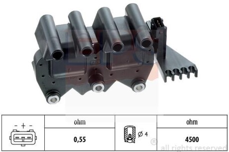 Котушка запалювання Fiat Doblo/Lancia Delta II (836) 1.6 16V 95- EPS 1.970.345