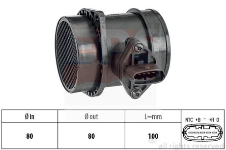 Витратомір повітря (C70,S60,S80,V70 II,) EPS 1.991.492