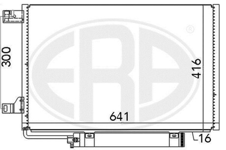 Радіатор кондиціонера ERA 667006