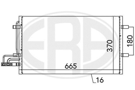 Радіатор кондиціонера ERA 667029