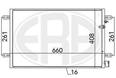 Радіатор кондиціонера ERA 667086