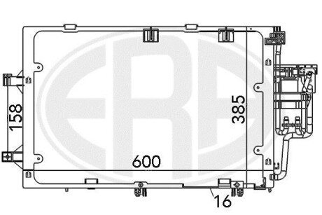 Радіатор кондиціонера ERA 667098