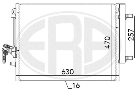 Радіатор кондиціонера ERA 667116