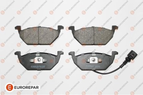 Колодки гальмівні (передні) Audi A3/Skoda Fabia/Octavia 96-13/VW Caddy 04-15/Golf 97- (+датчик) EUROREPAR 1617254080