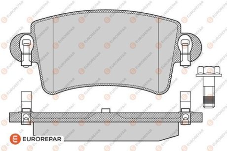 Колодки гальмівні (задні) Renault Master/Opel Movano A 98- (Bosch) EUROREPAR 1617258980