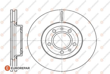 Диск тормозной / Citroen/Peugeot EUROREPAR 1618862580 (фото 1)