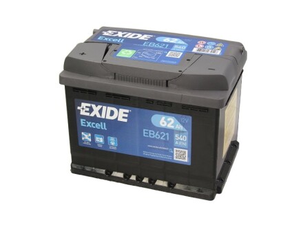 Аккумулятор 62Ah-12v EXCELL(242х175х190),L,EN540 EXIDE EB621