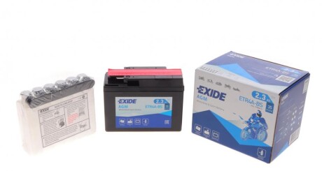 Аккумулятор 2,3Ah-12v AGM (113х48х85) R, EN35 EXIDE ETR4A-BS