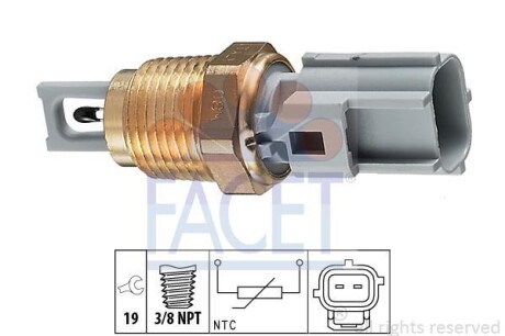 Датчик температури впускного повітря FACET 104004