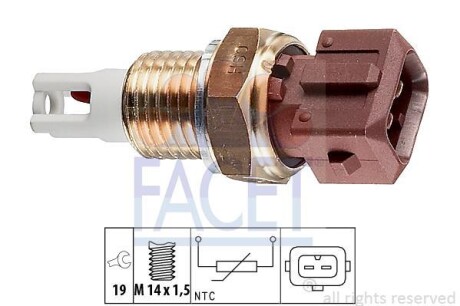 Датчик температури впускного повітря FACET 104016