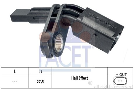 Датчик числа оборотів FACET 210007