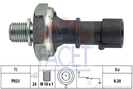 Датчик тиску мастила FACET 70170