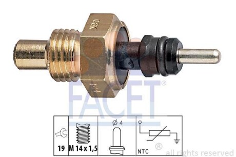 Датчик температури FACET 73214