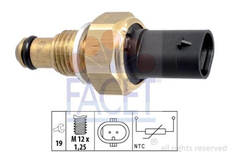 Датчик температуры MB W176/W204/906/W639 1.1-2.1 CDI 03- (7.3338) FACET 73338