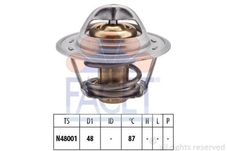 Термостат Transit 2.0i -94 (87 C) (7.8374S) FACET 78374S