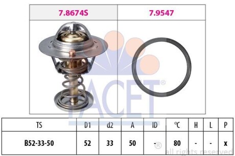 Термостат системи охолодження FACET 78674