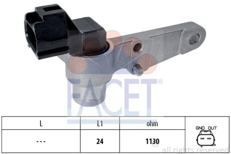 Датчик оборотов коленвала Toyota Camry 2.2 (sxv20_) (96-01) (9.0264) FACET 90264