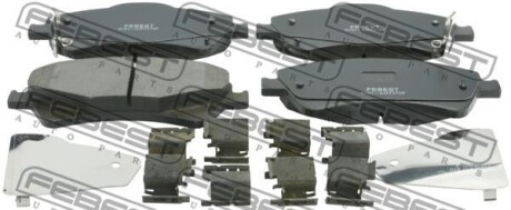 КОЛОДКИ ТОРМОЗНЫЕ ПЕРЕДНИЕ КОМПЛЕКТ (TOYOTA COROLLA ADE150/NDE150/NRE150/ZRE15#/ZZE150 2006-2013) FEBEST 0101-ADT270F