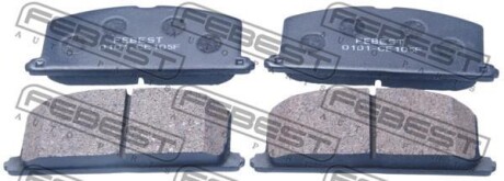 КОЛОДКИ ТОРМОЗНЫЕ ПЕРЕДНИЕ (TOYOTA COROLLA AE10#/CE10#/EE10# 1991-2002) FEBEST 0101-CE105F