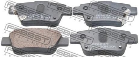 КОЛОДКИ ТОРМОЗНЫЕ ЗАДНИЕ (TOYOTA AVENSIS ADT25#/AZT25#/CDT250/ZZT25# 2003-2008) FEBEST 0101-GGH20R